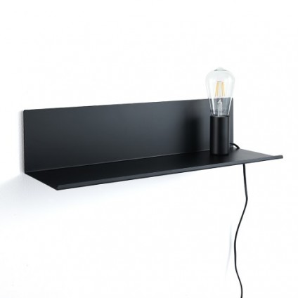 Lamp shelf bedside table "MAGIC SHELF BLACK"